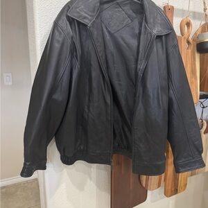 Scott Men's Black Leather Jacket